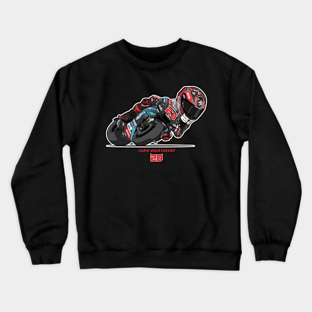 Fabio Quartararo Toon Crewneck Sweatshirt by lavonneroberson